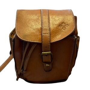 Patricia Nash Cognac Leather Backpack